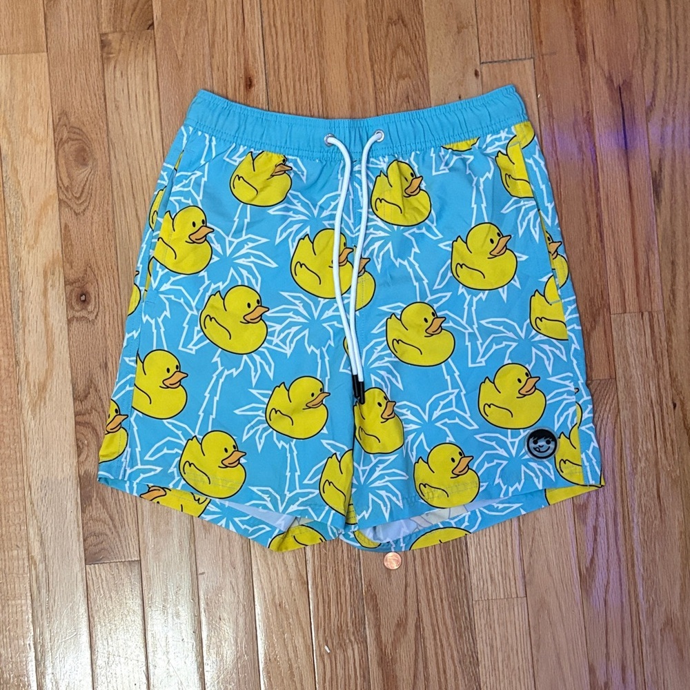 Men’s rubber duck Neff swim shorts